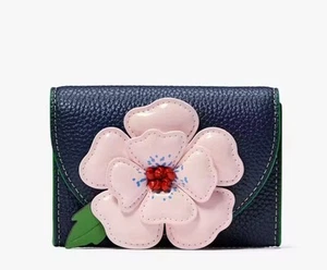 Kate Spade In The Garden Rosa Floral Apliques Solapa Estuche para Tarjetas Cartera Nuevo con Etiquetas - Imagen 1 de 4