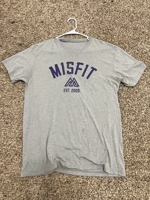 Camisa de entrenamiento grande para hombre Misfits Crossfit camiseta gris/púrpura Foto 1 de 2