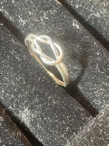 .925 Sterling Silver Hand Crafted Sailors Knot Ring Size 7 - Picture 1 of 4