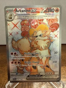 Arcanine EX 224/198 SVI Scarlet & Violet Base Set Full Art Pokemon TCG Karte - Bild 1 von 2
