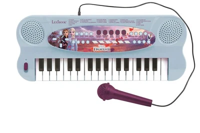 Lexibook K703FZ Disney Frozen 2 Elsa Anna Olaf Electronic Keyboard, 32-Keys Pian - Image 1 of 4