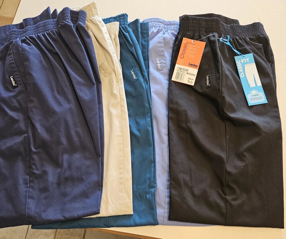 Landau Scrub Pants, Large Tall, Lot Of 5 Pairs - Image 1 of 1