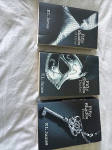 Fifty Shades Trilogy Book Set by El James Grey, Darker, Freed - Picture 1 of 3
