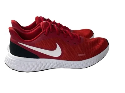 Nike Mens Revolution Size 8 Red White Running Shoes Sneakers 5 BQ3204-600 - Image 1 of 4