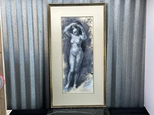 Stevan Kissel (americano, B. 1932) Mujer Desnuda Óleo Acrílico Sobre Papel Original - Imagen 1 de 10