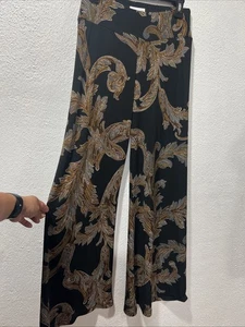 Veronica M. Damen Hose weites Bein fließend Paisley Palazzo Blumen Resort Medium - Bild 1 von 8