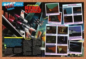 1994 Star Wars Rebel Assault Sega CD Original Advertisement / Retro Promo vr2