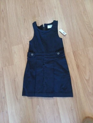 Old Navy Girls School Uniform Jumper/Dress Black Sz XS/5 Stretch NEW - Image 1 of 4