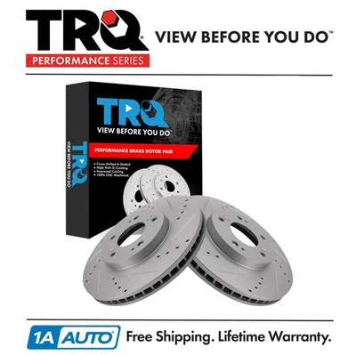 TRQ Front Brake Rotors Set For 2004-2011 Mitsubishi Endeavor Foto 1 de 4