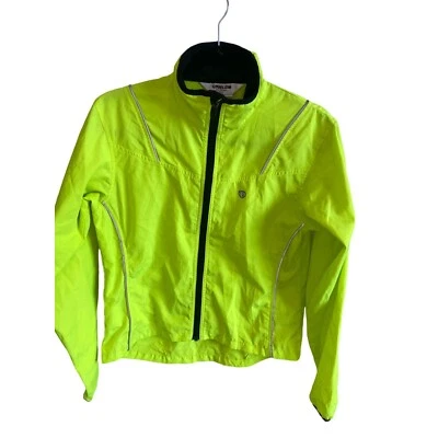 Pearl Izumi W’s Small High Visibility Jacket Full Zip Neon Yellow Reflective - Image 1 of 4