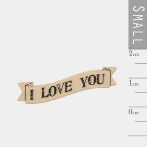 Romantic I Love You Magnet – Ribbon Word Decor – Gift for Partner Fridge Magnet - Picture 1 of 1
