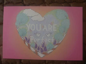 POSTCARD...YOU ARE PERFECT....DOVES...HEART...LOVE...SWEET-HEARTS - Picture 1 of 2