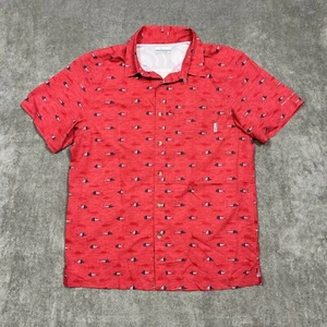Camisa Columbia PFG Para Hombres Cuello Medio Lazo Ventilado Pesca Ligera EE. UU. Peces - Imagen 1 de 8