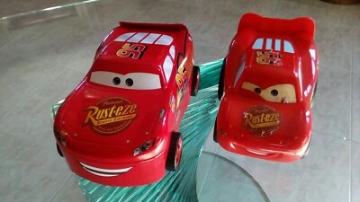  2 Disney Pixar macchine auto da corsa modellini vintage collezione Rust-ed 95 - Immagine 1 di 4