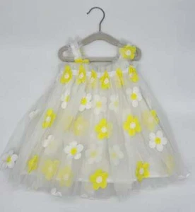 Yellow Flowers Tulle Dress - Picture 1 of 11