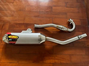 EXHAUST FULL SYSTEM STAINLESS PIPE SILVER FOR HONDA CRF 150 CRF 150L 2016-2023 - Picture 1 of 8