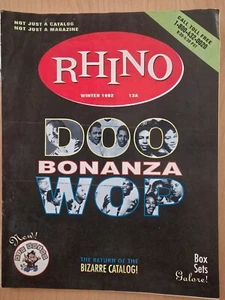 Rhino Records - Winter 1992 Catalog - Return Of The Bizarre Catalog! C - Picture 1 of 9