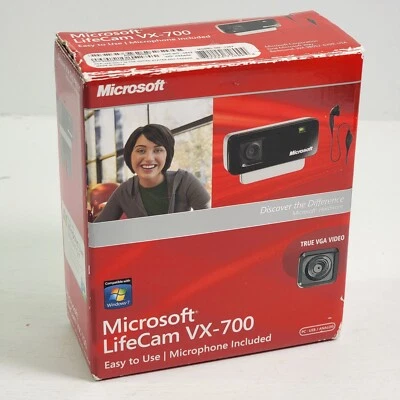 Microsoft Lifecam VX-700 Webcam Built-in Microphone USB VGA Video EUC - Image 1 of 4