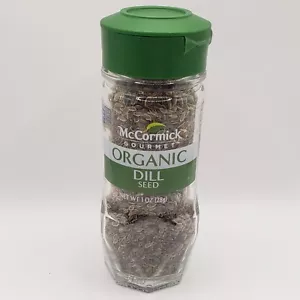 McCormick Gourmet Organic Dill Seed 1 Oz Shaker Jar 1 Oz Spice Seasoning - Picture 1 of 3