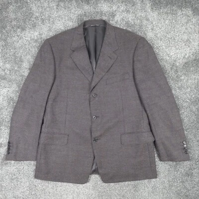 Canali Blazer Jacket Wool Cashmere Blend Size 44 Grey Brown - Image 1 of 4