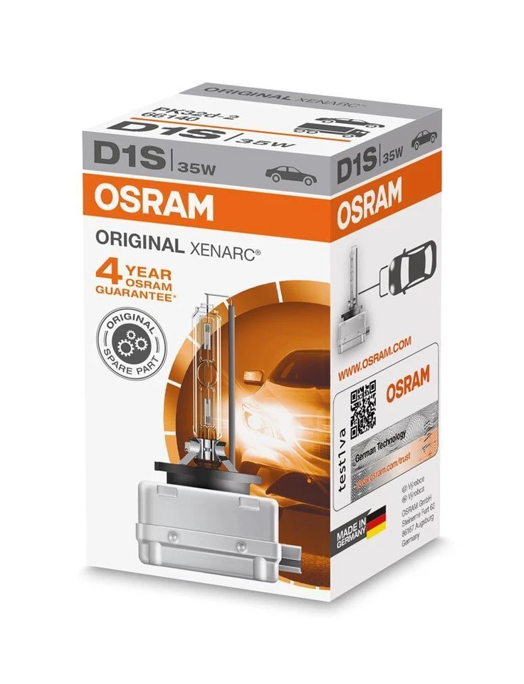 D1S Osram Original XENON BULB XENARC NEW HID 66140 ( SINGLE )  - Image 1 of 1
