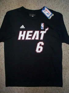 ($22) ADIDAS Miami Heat LeBRON JAMES nba Jersey Shirt YOUTH KIDS BOYS (xl) - Imagen 1 de 3