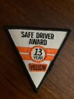Yellow Freight System Safe Driver Award 13 ans patch conducteur 3-1/4 X 3-3/8