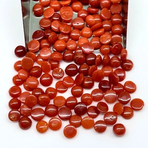 Lotto ingrosso 50 pezzi corallo naturale italiano 4 mm pietre preziose sfuse non trattate - Foto 1 di 12