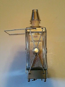 Swiss Harmony Inc.Glass Whiskey Decanter W/ Music Box  Tin Highlights anniversar - Picture 1 of 8