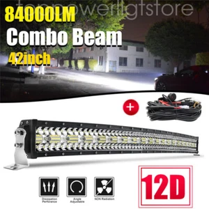 Osram Curved 42" INCH LED Light bar Spot Flood Combo Offroad Driving 4X4 Truck - Picture 1 of 9