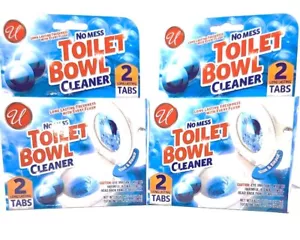 Automatic Toilet Bowl Cleaner Bleach Deodorize Freshens - 6 Pk -8 Tabs total - Picture 1 of 4