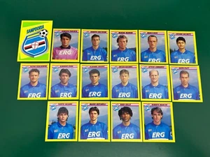 LOTTO 16 FIGURINE CALCIATORI MERLIN 94 1993-94 TEAM SAMPDORIA CON GULLIT NUOVE - Picture 1 of 1
