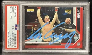 Ian Garry Signed 2021 Panini Instant Rookie Card On Card UFC PSA/DNA Slabbed - Picture 1 of 2