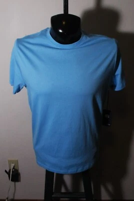 DANIEL HECHTER Paris Blue 100% Pima Cotton Sht Sleeve T-Shirt Size M NWT - Image 1 of 4