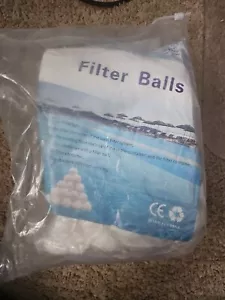 1.5 lbs Pool Filter Balls, Fiber Filtration Media for Swimming Pool Sand Filters - Picture 1 of 3
