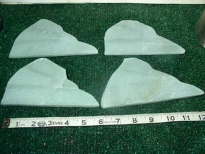 4 GREEN QUARTZ  Slabs 1.4 Pounds Lbs  Rough  slabbing Cab  - Picture 1 of 3