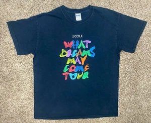 J Cole Tour Shirt Men Sz Large What Dreams May Come Double Sided Dreamville Rare - Picture 1 of 10