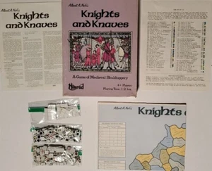 Knights And Knaves a Game of Medieval Skulduggery Board Game By Nimrod 1979 Rare - Picture 1 of 24