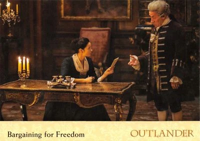 Outlander Season 2 (2017) BASE Trading Card #60 / BARGAINING FOR FREEDOM - Image 1 of 2