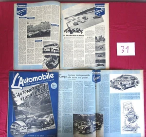 revue L'Automobile N° 31 juillet 1948 / Monthléry , indianapolis , Northrop .... - Picture 1 of 1