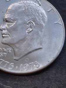 1776-1976 D DRW Eisenhower Liberty Bell Silver One Dollar US Bicentennial Coin - Picture 1 of 5
