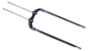 Black FRONT SPRING FORK LEGS for 1936 - 1948 Harley Knuckle UL & Pan Springer - Foto 1 di 5