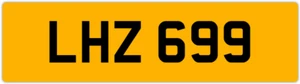 LHZ 699 L 3x3 DATELESS PRIVATE NUMBER PLATE LEE LOU LUKE LUCY LEO LISA LIAM LEN - Picture 1 of 1