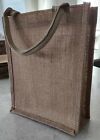 Jute Tote Bag with Lined Interior - NEW - 11 by 9.5 by 4 for DIY, Wedding, Party