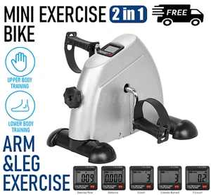 Portable Mini Cycle Bike Foot Pedal Exercise Machine Arm Leg Recovery Peddle NEW - Picture 1 of 23