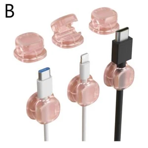 6Pcs Wire Cord Organizer Holder, Self Adhesive Cable Clips F8L2 - Picture 1 of 30
