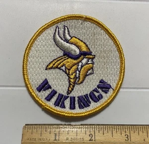 Minnesota Vikings NFL Football Team Logo 3" rund bestickt Patch Abzeichen - Bild 1 von 3