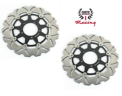  2 discos de freno delanteros rotores para Kawasaki Ninja ZX14R ZX1400 ZZR1400 2006-2022 Foto 1 de 4