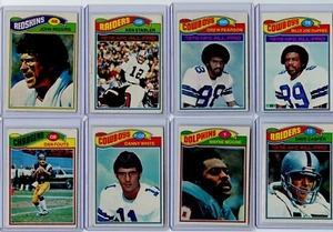 1977 Topps 14 Card Group Lot With HOFs and Stars Inc. Riggins, Stabler, Pearson - Picture 1 of 4