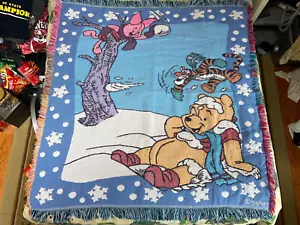 RARE Version Beacon™ Disney™ Winnie the Pooh Tigger Piglet 56x56 Blanket - Picture 1 of 10